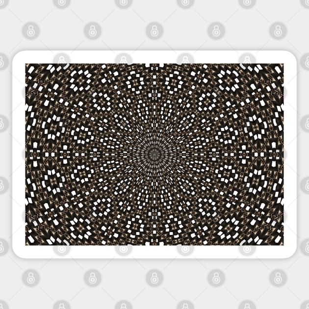 Sassy Vintage Mosaic Mandala Patterns Sticker by PlanetMonkey